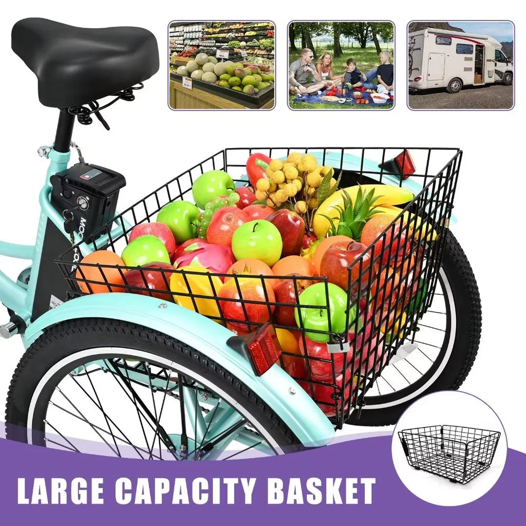 24" 350W 3 Wheel Electric Tricycle D53429