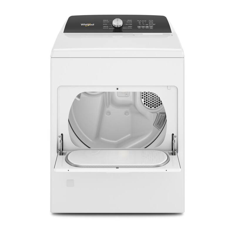 White Top Load Gas Moisture Sensing Dryer D3247