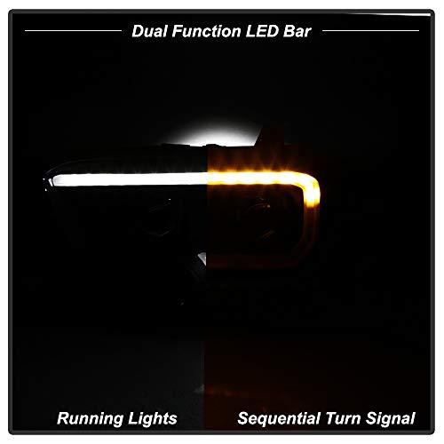Black Smoked LED Sequential Headlamps L55166