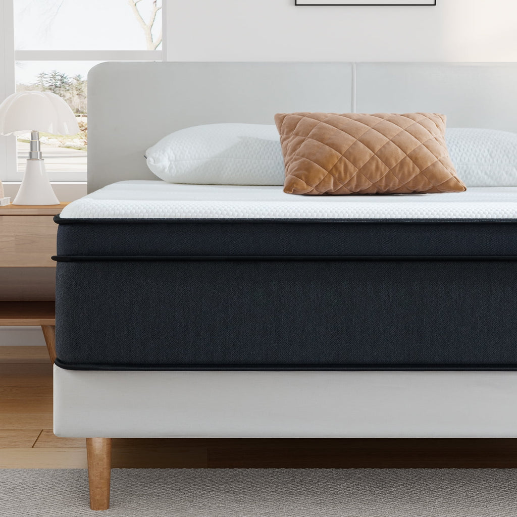 Queen 12 inch Medium Plush Hybrid Innerspring Mattress in a Box A2543