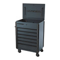 6 Drawer Slate Gray Service Cart N33565