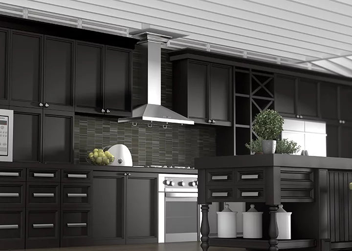 42 in. 760 CFM Wall Mount Range Hood in Stainless Steel F244
