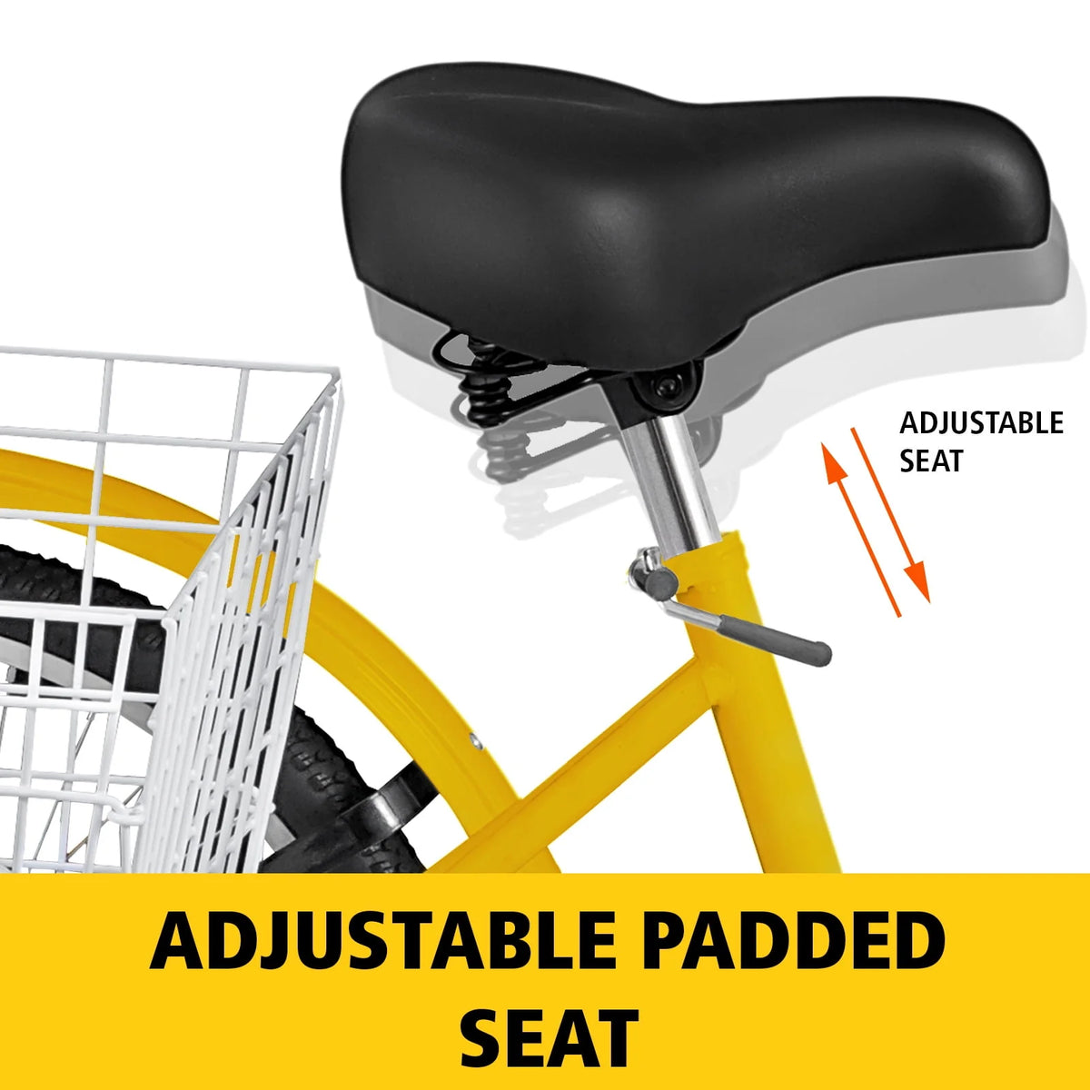 7 Speed 24in Adult Tricycle with Basket O283205