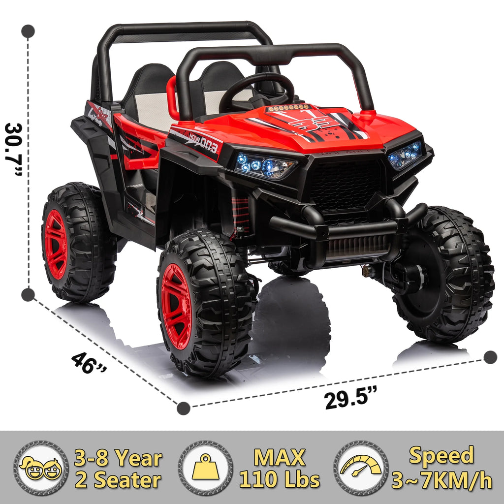 24V 2 Seater 4 Wheel Drive Ride on Truck with Remote Control P231