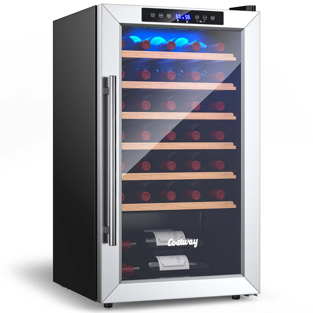 20 Inch Cooler Refrigerator with Tempered Glass Door W8173