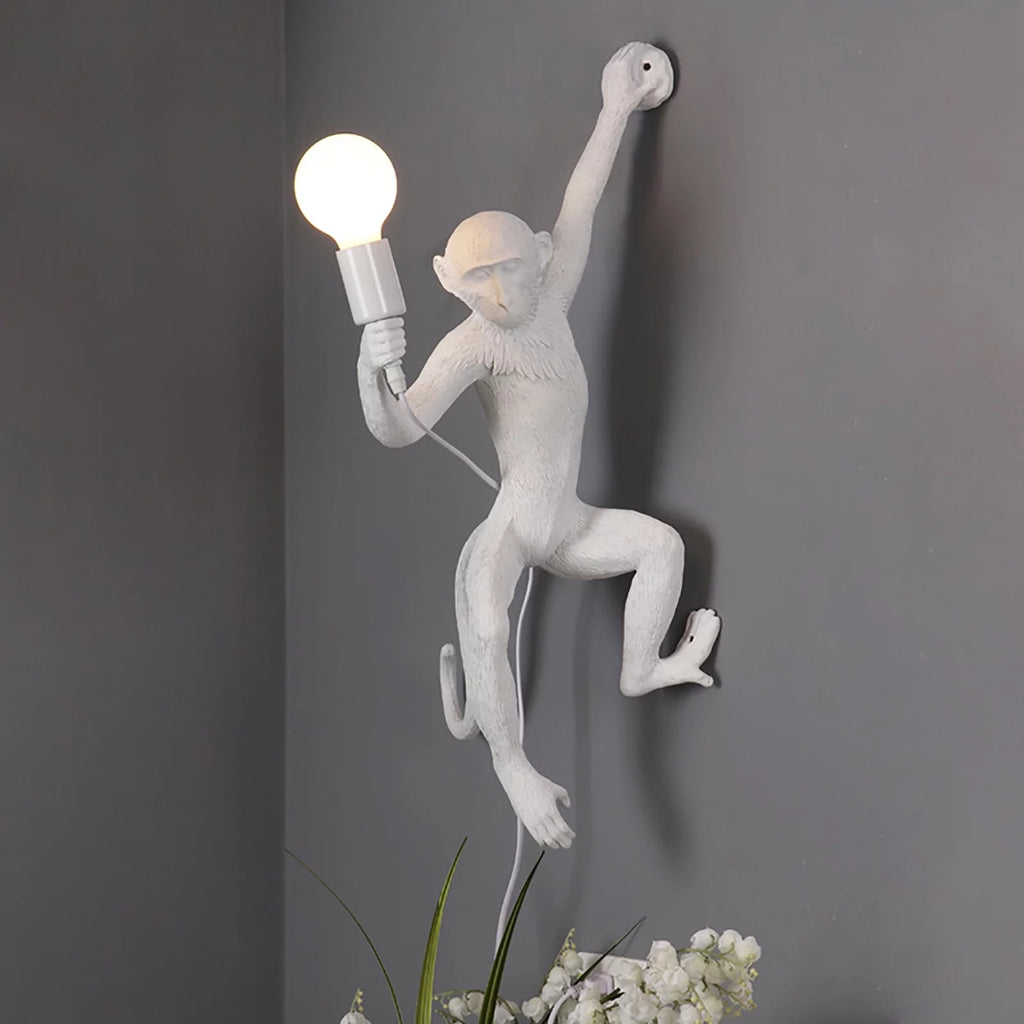 White Resin Plug in Wall Sconce Lamp T5152