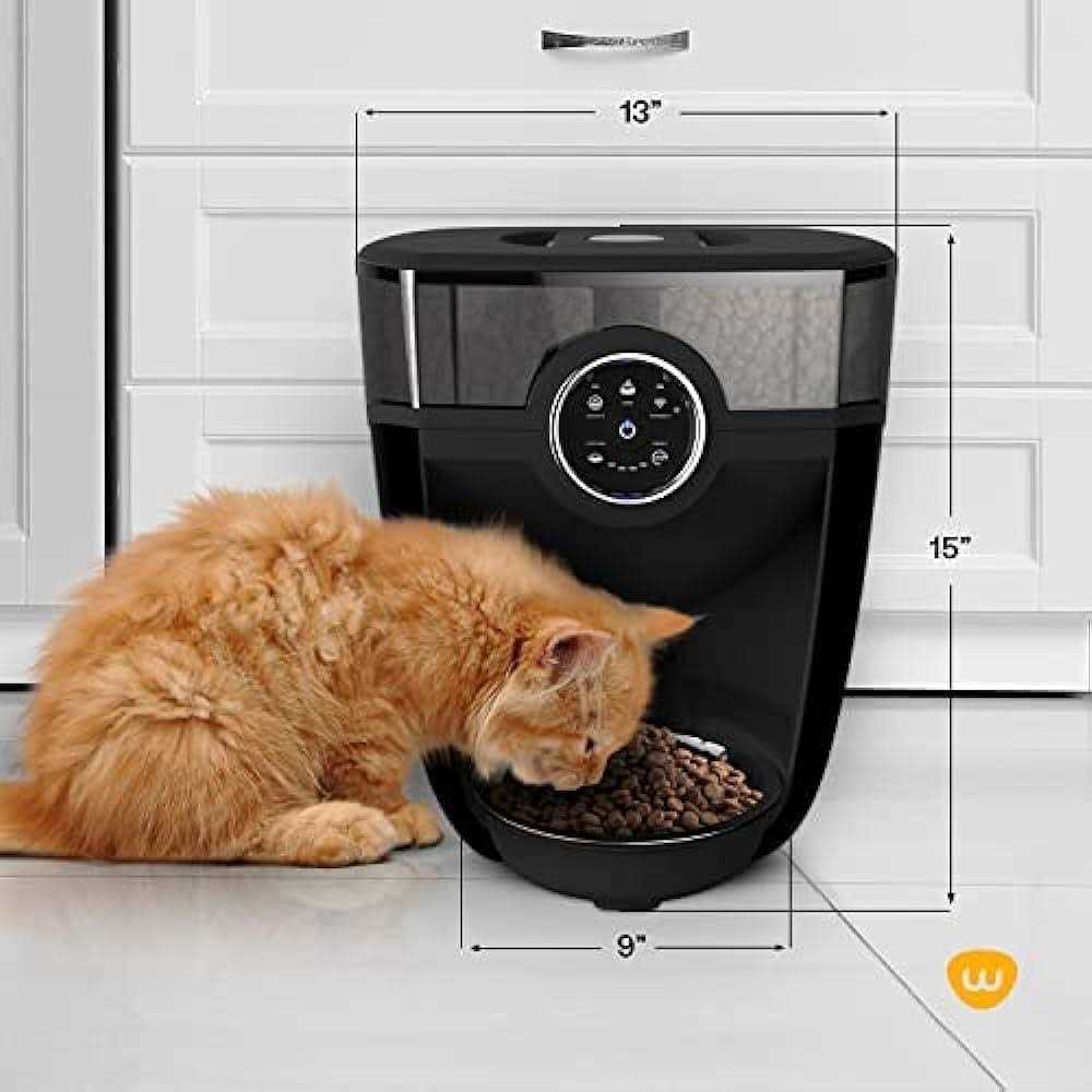 Wi-fi Cat & Dog Auto-Feeder with Hopper & Backup Battery Z984461