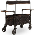 Black Stroller Wagon for 2 Kids with Canopy F8786