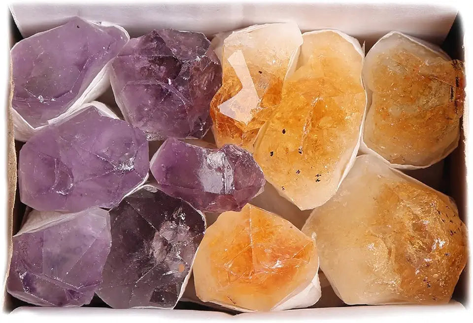 Natural Raw Amethyst Geode Crystal Cluster Specimen W220