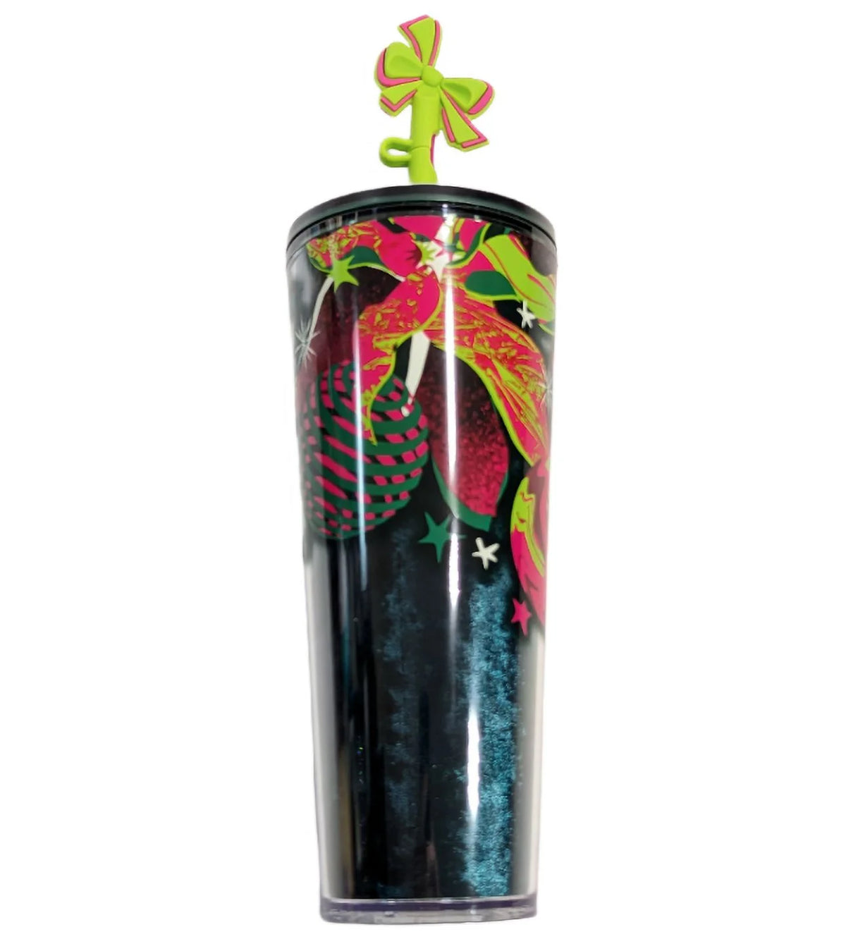 24 oz Tumbler Cup with Silicone Straw Topper Q67520
