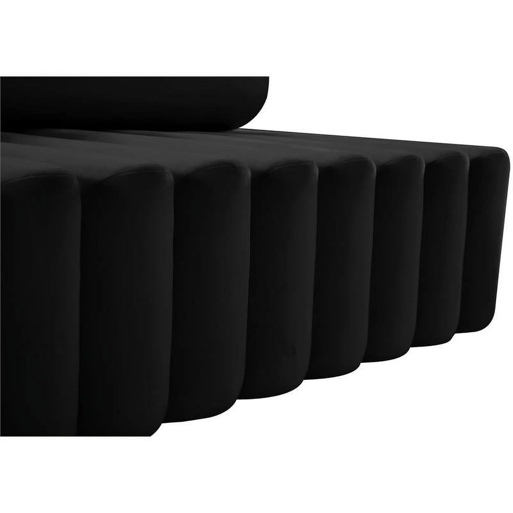Black Velvet Chair H4118