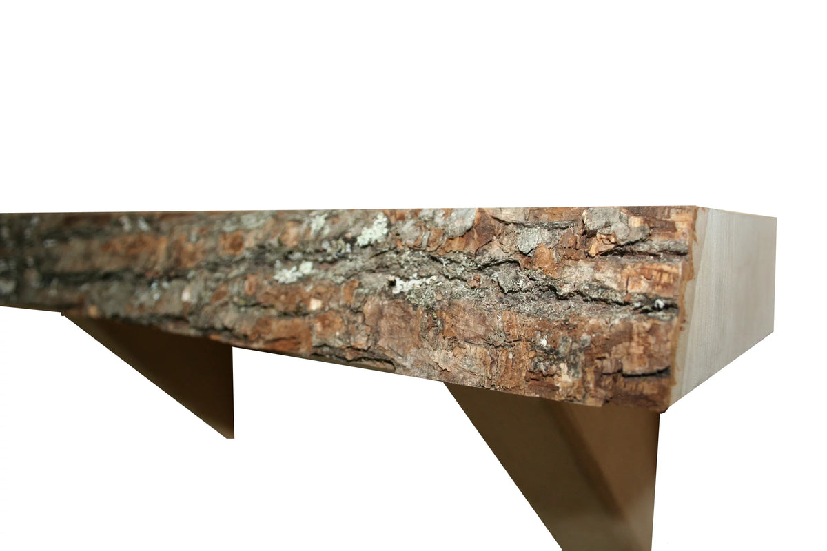 Basswood Bark Edge Wall Shelf H10208