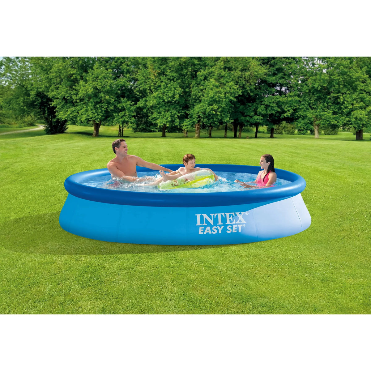 12ft x 30in Inflatable Swimming Pool with Filter Pump W43731