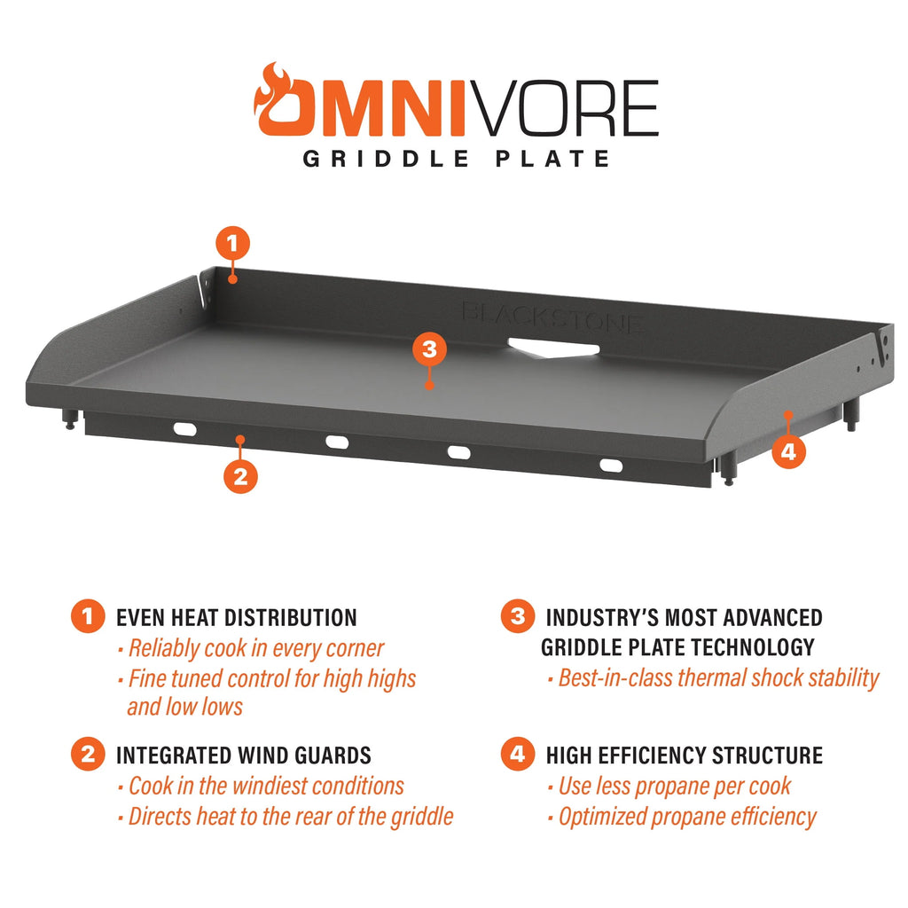 4-Burner Propane Griddle with Stainless Steel Cabinet and Hood W41452
