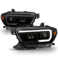 Black Smoked LED Sequential Headlamps L55166