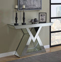 Clear Mirror Console Table T355608
