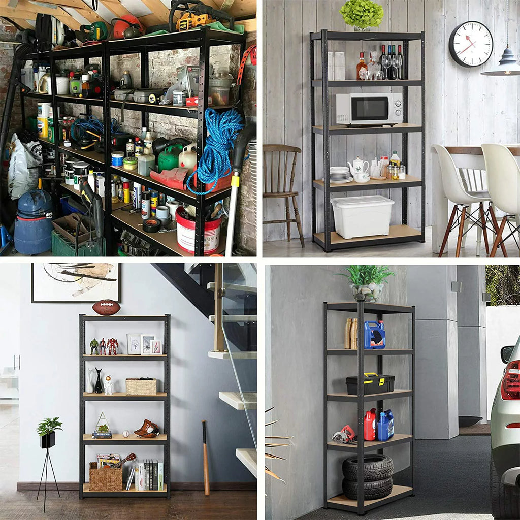 5 Tier Heavy Duty Metal Adjustable Shelving Unit I7877