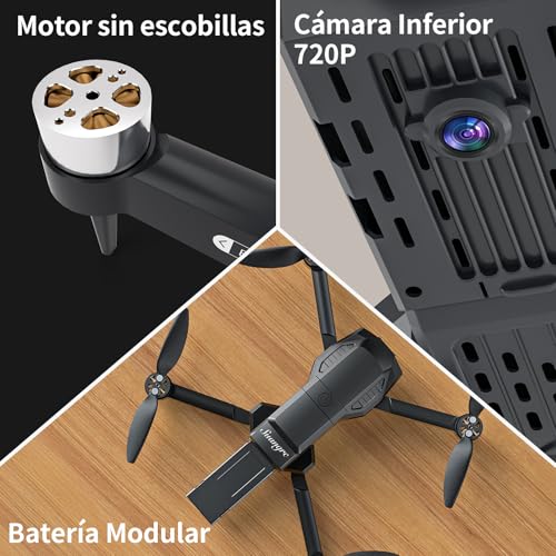 Mini Drone with Camera, FPV RC Quadcopter, Foldable Drone with Carry Case W643
