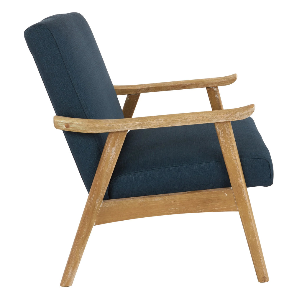 Navy Fabric Armchair N2389