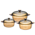 6-pieces Glass Pot Set N947