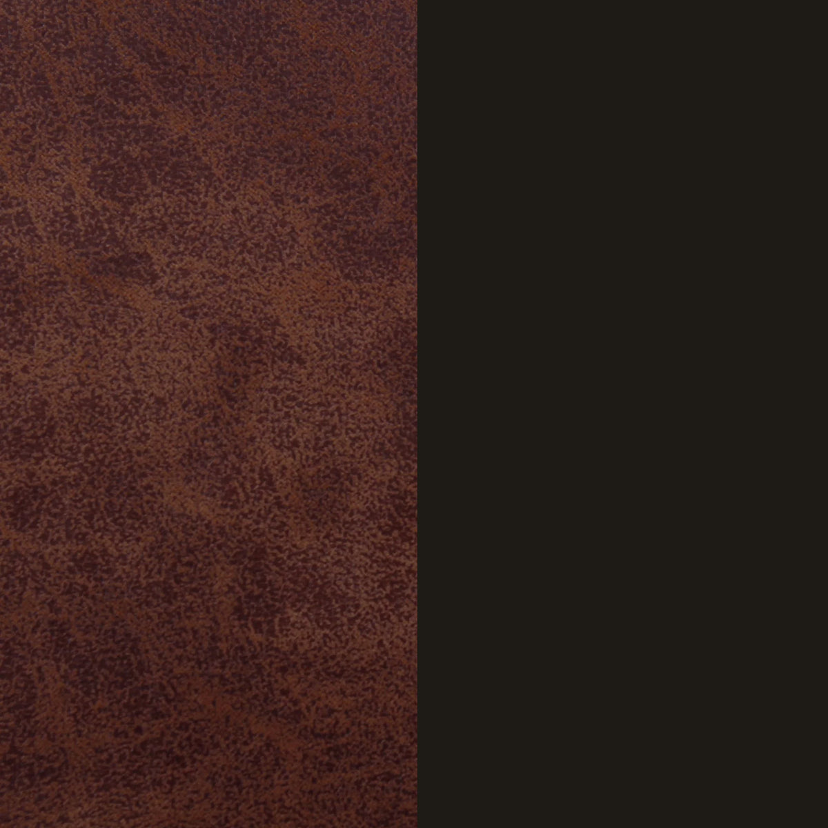 Brown Backless Upholstered Bar Stool with Metal Base O639