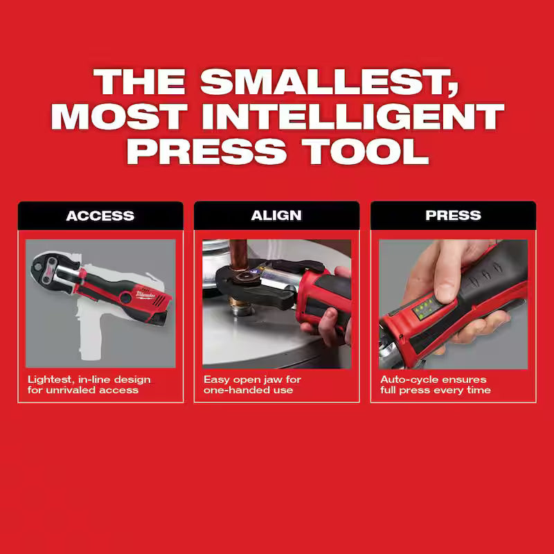 12-Volt Cordless Press Tool Kit with 3 Jaws U195914