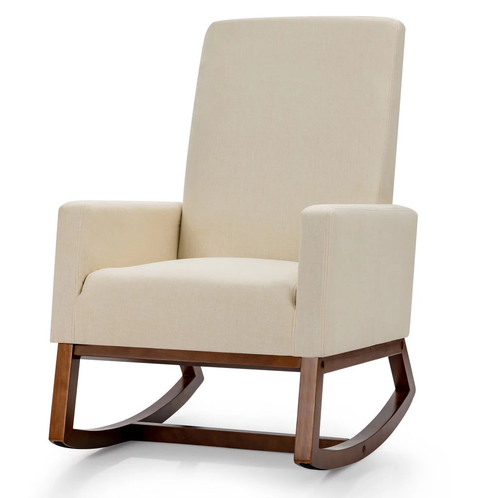 Mid Century Rocking Chair Beige E361446