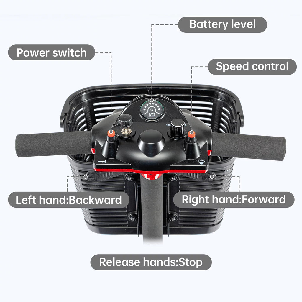 3 Wheel Blue Folding Mobility Scooter I4512