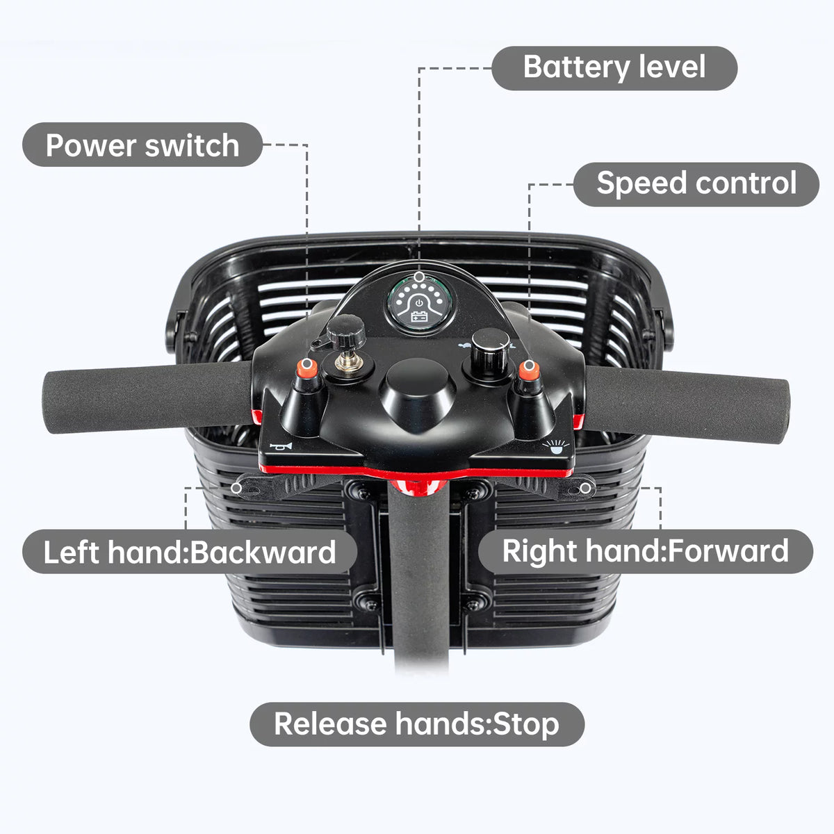 3 Wheel Blue Folding Mobility Scooter I4512
