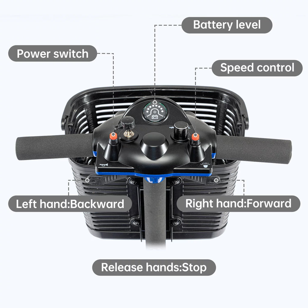 3 Wheel Blue Folding Mobility Scooter I4512