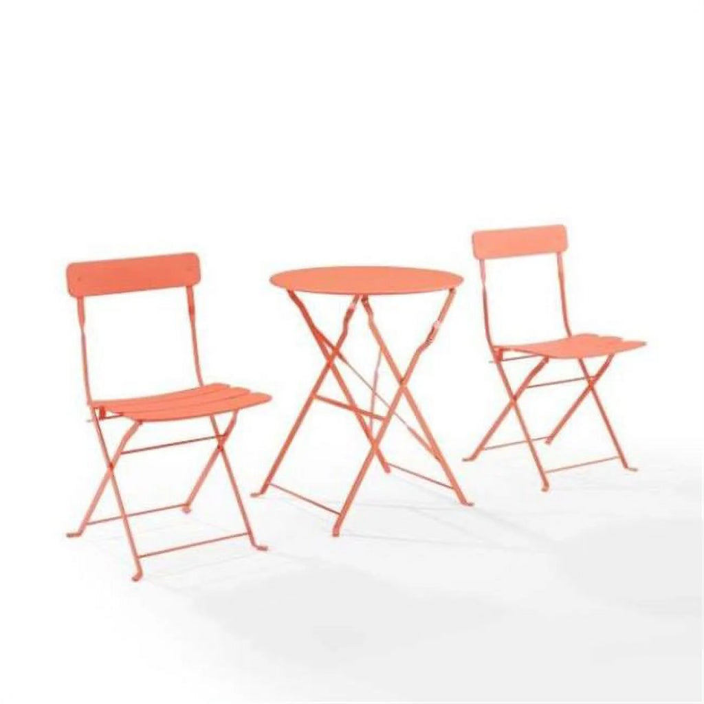 3-piece Mint Green Outdoor Metal Bistro Set X4917