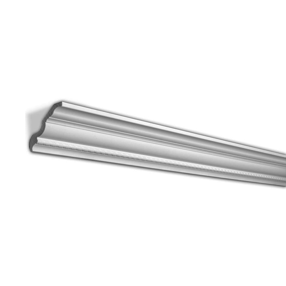 3 in. x 96 in. Recycled Polystyrene Crown Moulding 8-Pack W828