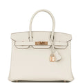 Birkin 30 Craie Togo Rose Gold Hardware A55037
