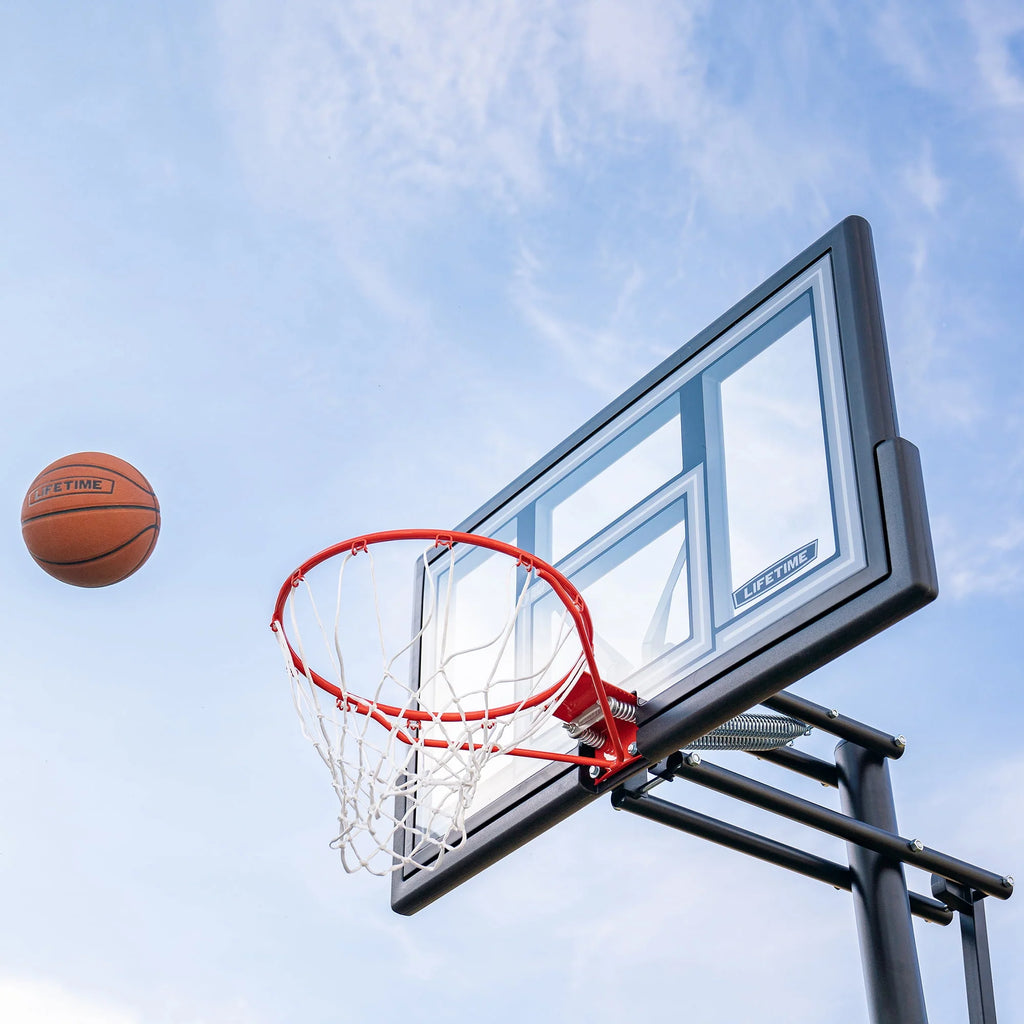 Adjustable Inground Basketball Hoop 50 inch Polycarbonate A749657