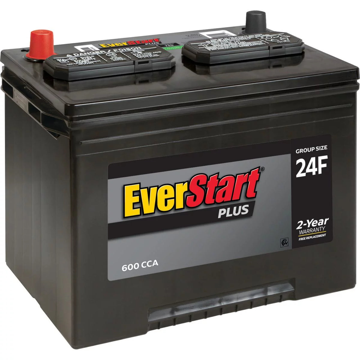 Lead Acid Automotive Battery Group Size 24F 12 Volt 600 CCA F81796