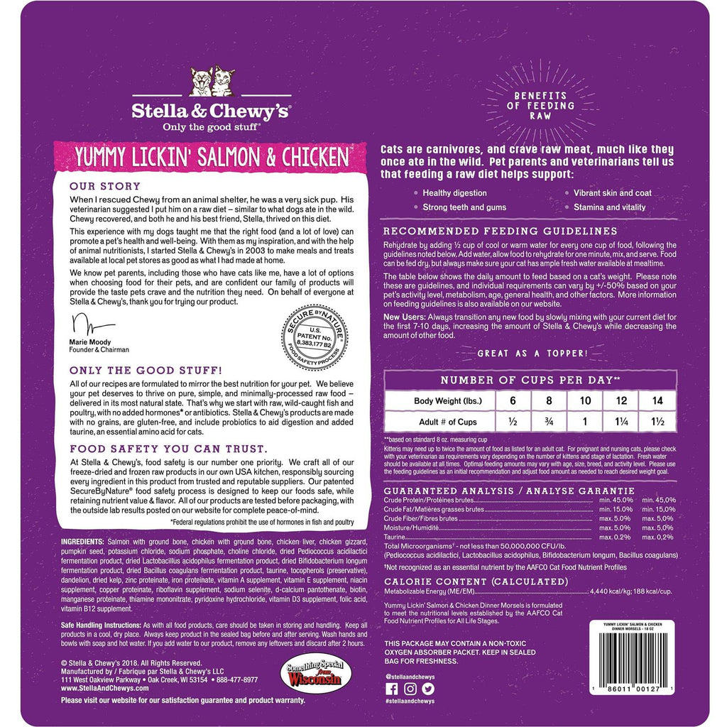 Freeze-Dried Salmon Chicken Cat Food E8500