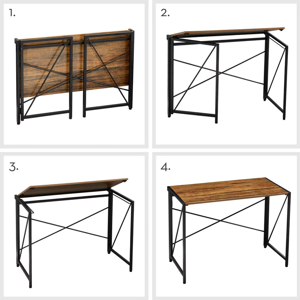 Folding Computer Desk 39” Walnut T330333