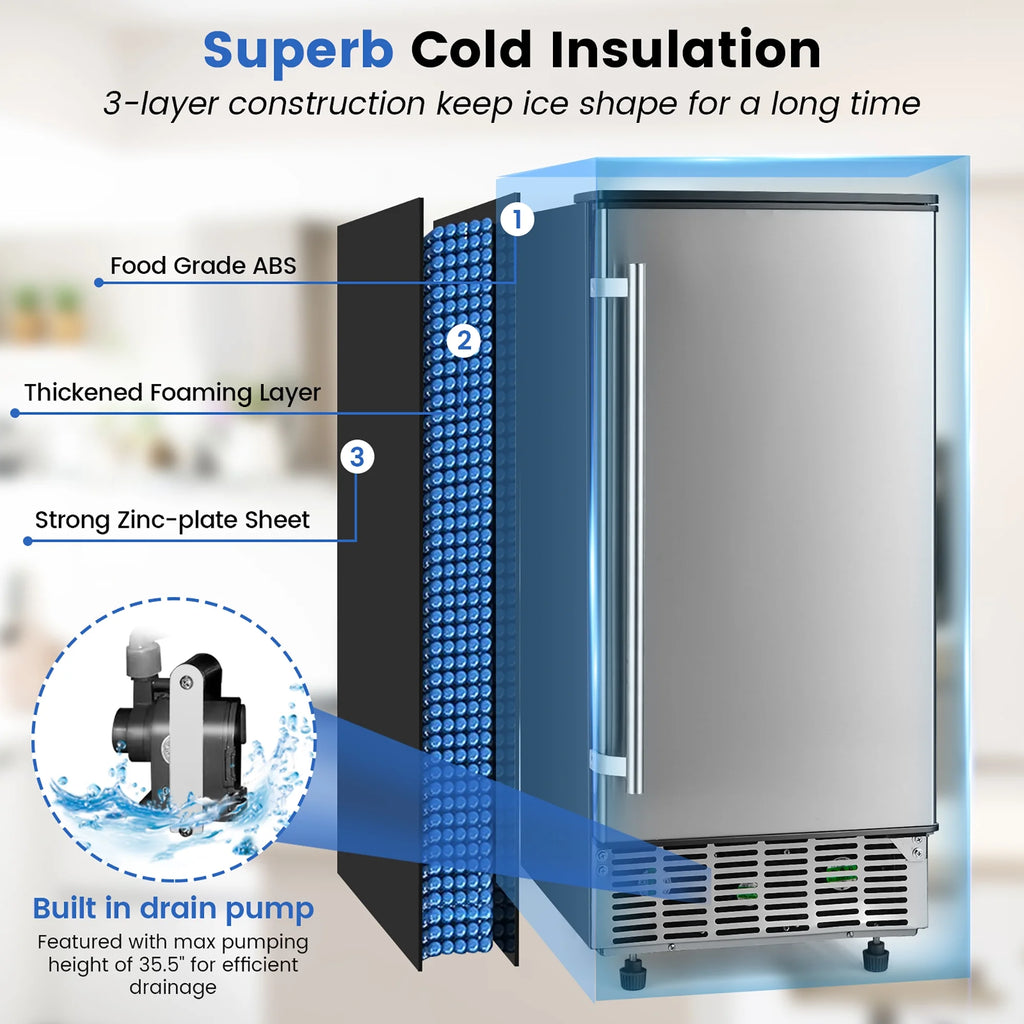 Built-in Ice Maker 80lbs/Day E157