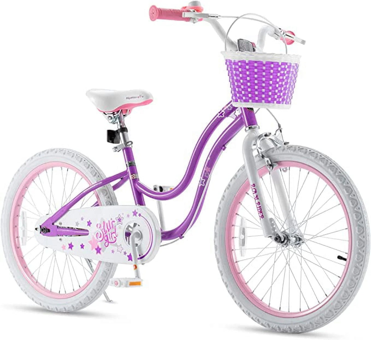 20 Inch Kids Bike with Kickstand Basket Blue I6186