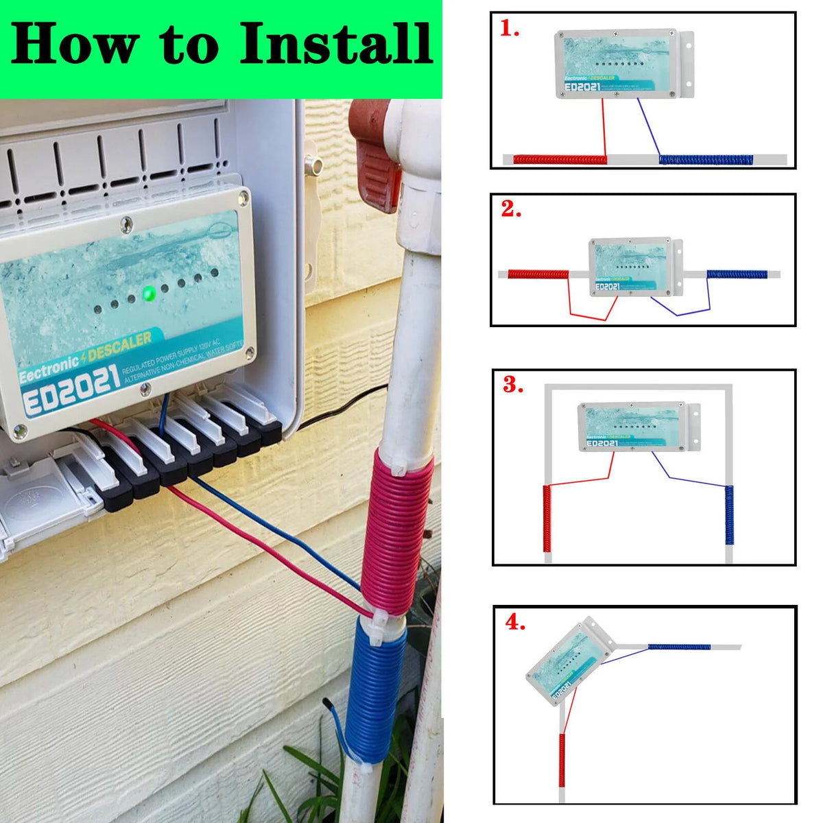 Electronic Water Descaler System Salt Free Water Softener T745564