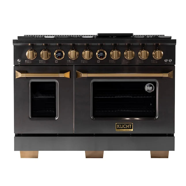 48 8 Burner Double Oven Dual Fuel Range Stainless Steel M9570