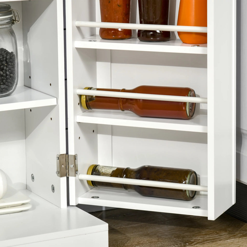 White 2 Door Storage Cabinet with Adjustable Shelves U3165