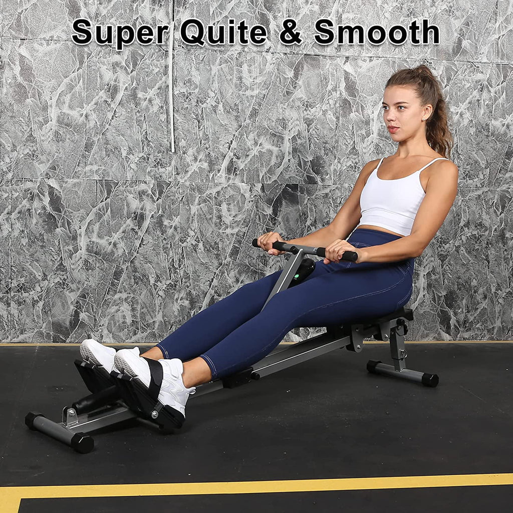 Rowing Machine with Digital Monitor Black I60982