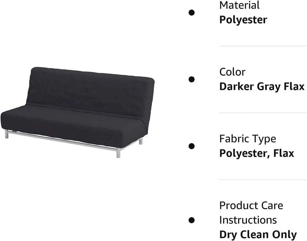Polyester Sofa Bed Cover Replacement Darker Gray M726870