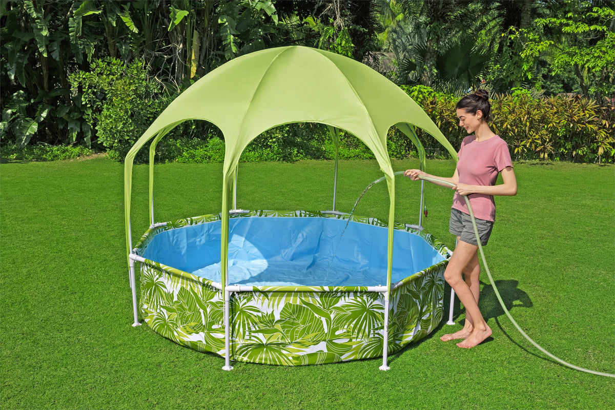 8 ft. x 20 in. Round Above Ground Pool Set Q153805