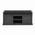 Acacia Wood Storage Bench with Cushion W438