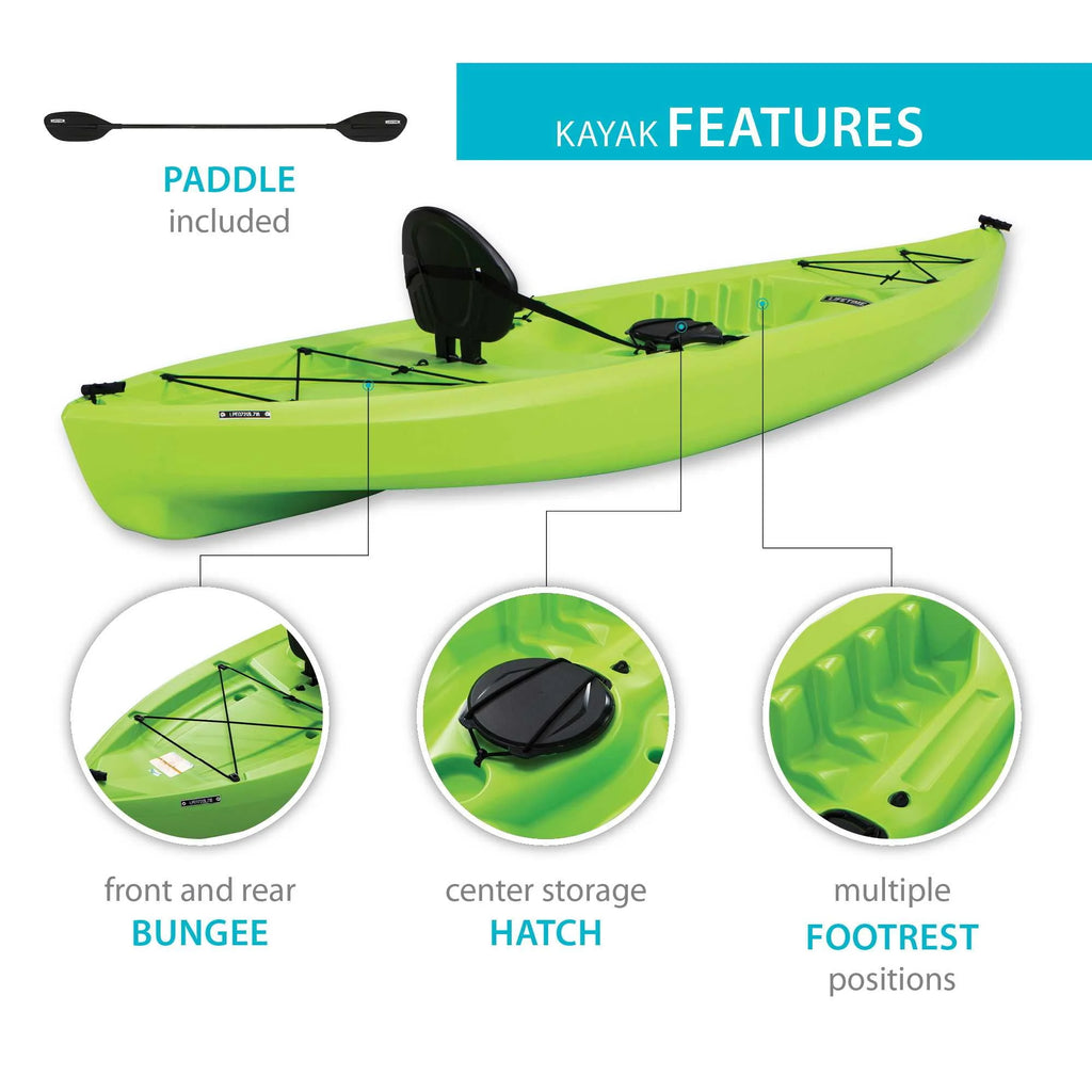 10 ft Sit-on-Top Kayak Lime Green V50065