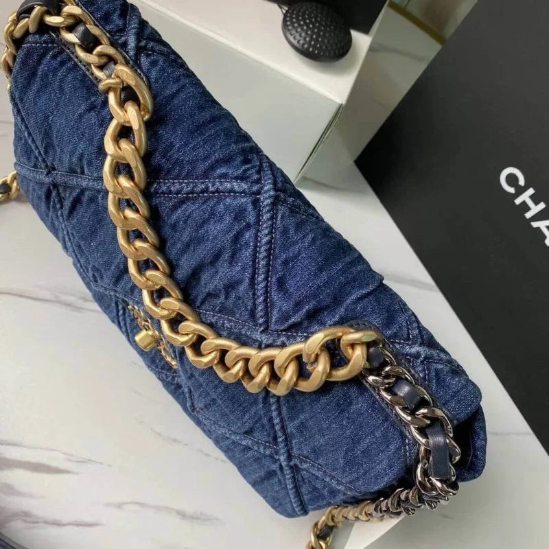 Denim Flap Bag D111