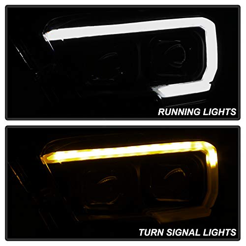 Black Smoked LED Sequential Headlamps L55166