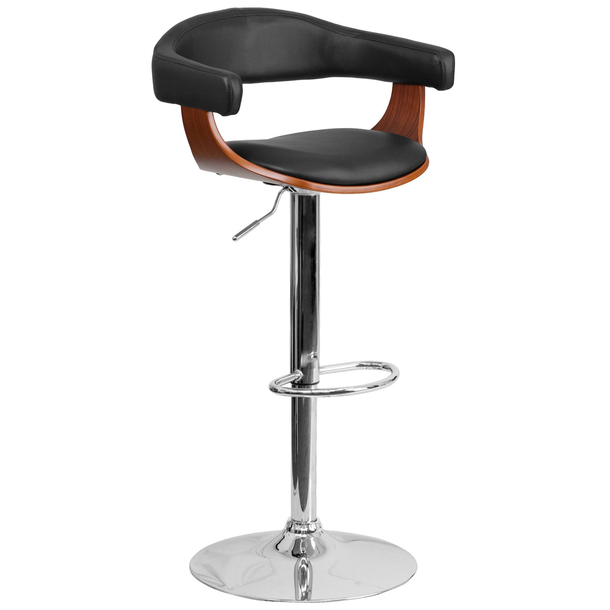 Black Walnut Adjustable Bar Stool F3190